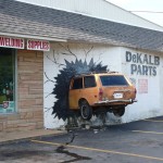 A Car "Crashed" into an Auto Parts Store